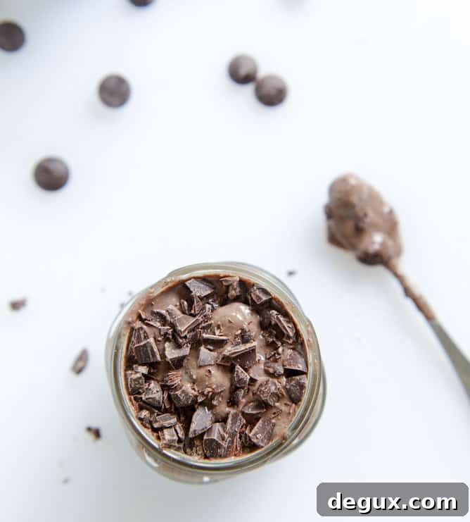 Silky Double Chocolate Chip Chia Pudding Recipe 2 whipped double chocolate chip chia pudding I howsweeteats.com