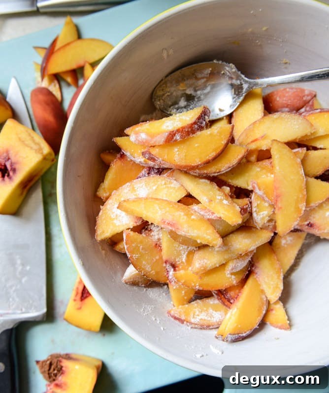 ginger peach galette with almond crust I howsweeteats.com