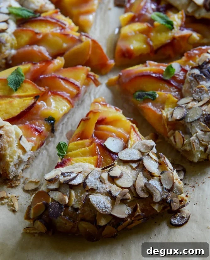 Ginger-Peach Galette with Almond Crust — Rustic Summer Tart 7 ginger peach galette with almond crust I howsweeteats.com