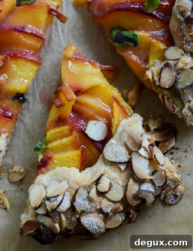 Ginger-Peach Galette with Almond Crust — Rustic Summer Tart 9 ginger peach galette with almond crust I howsweeteats.com