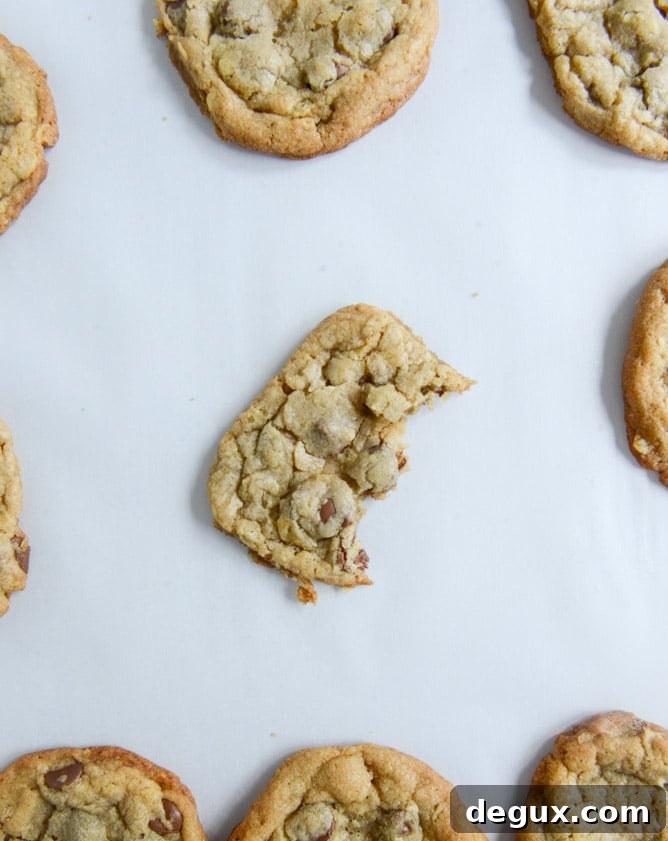 chewy potato chip chocolate chip cookies I howsweeteats.com