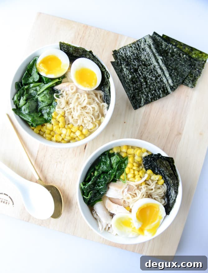 Crispy Roasted Chicken Ramen Recipe for Rich, Savory Broth 2 roasted chicken ramen I howsweeteats.com