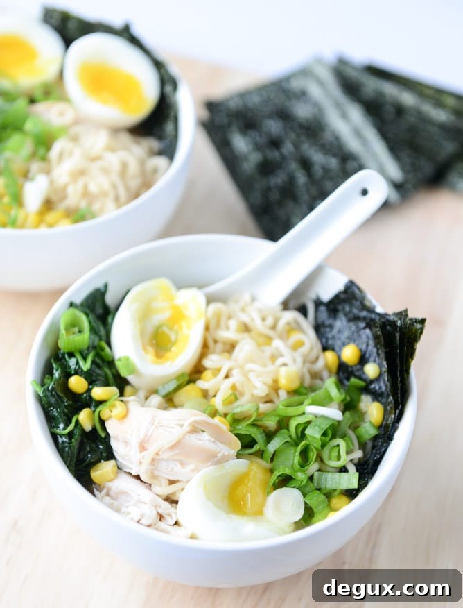 Crispy Roasted Chicken Ramen Recipe for Rich, Savory Broth 3 roasted chicken ramen I howsweeteats.com