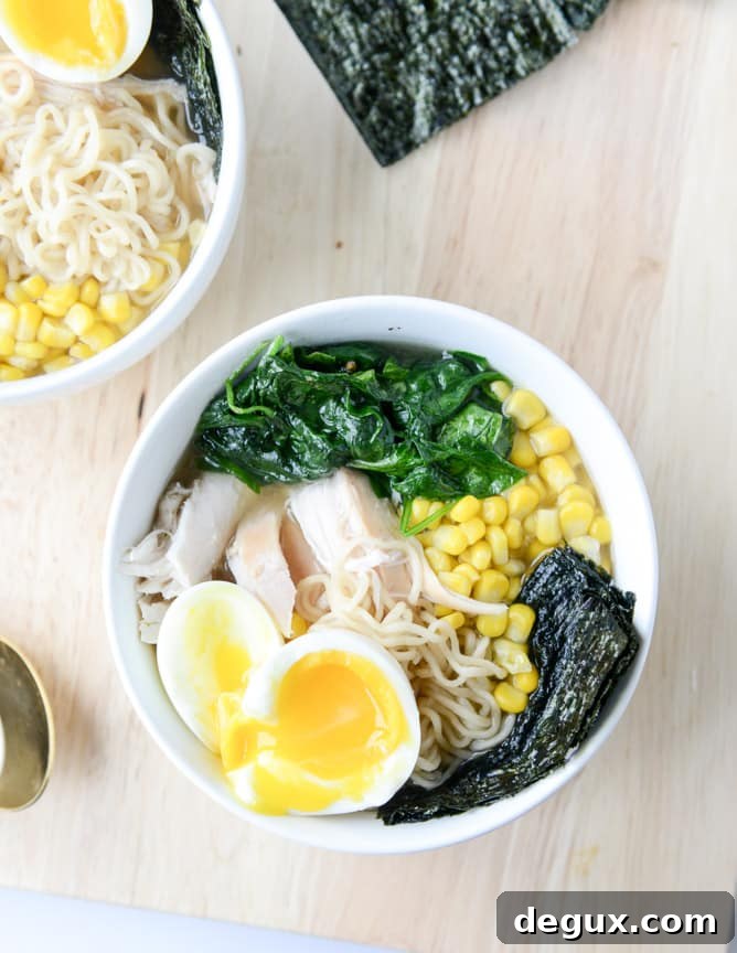 Crispy Roasted Chicken Ramen Recipe for Rich, Savory Broth 5 roasted chicken ramen I howsweeteats.com