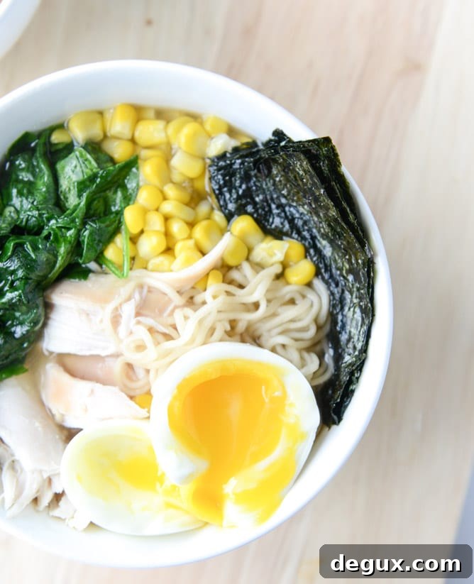 Crispy Roasted Chicken Ramen Recipe for Rich, Savory Broth 6 roasted chicken ramen I howsweeteats.com