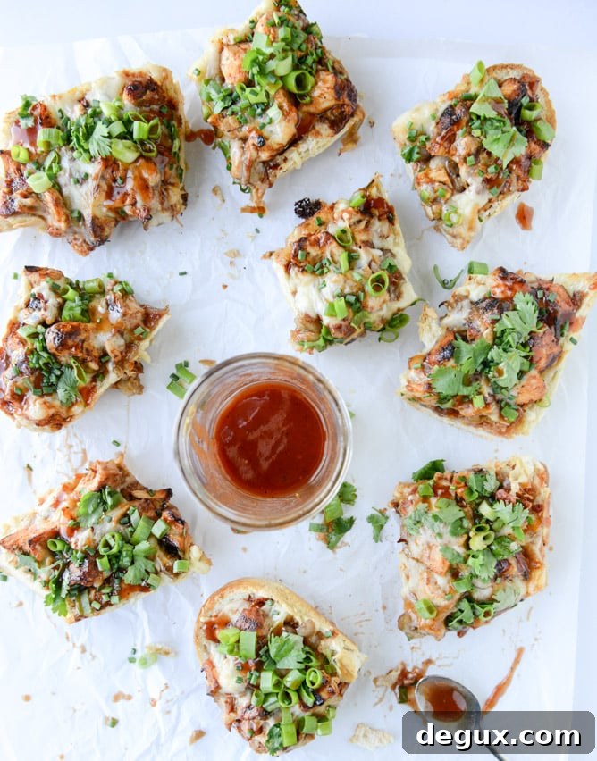 BBQ Chicken French Bread: Crispy Grilled Loaf Recipe 8 BBQ chicken french breads I howsweeteats.com