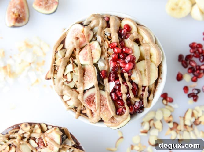 Autumn Acai Bowl with Vanilla Bean Cashew Butter Recipe 8 autumn acai bowls with vanilla bean cashew butter I howsweeteats.com
