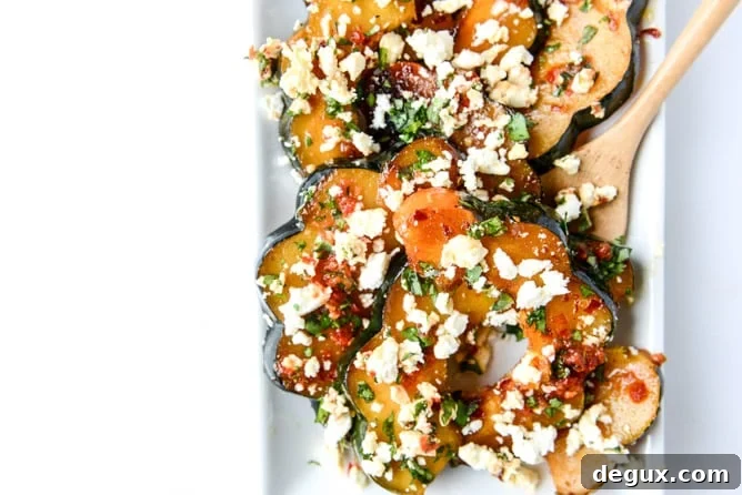 Spicy Roasted Squash with Feta, Herbs, and Citrus Zest 7 spicy roasted squash with feta + herbs I howsweeteats.com