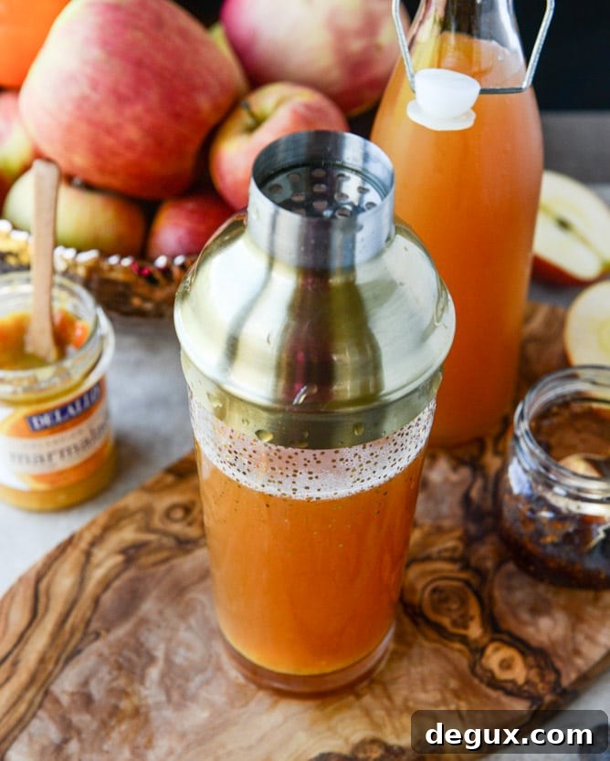 cider bourbon jam cocktails I howsweeteats.com