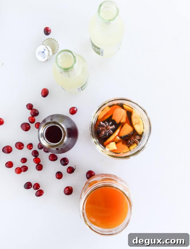 Sparkling Cranberry Cider Punch Recipe (Video Tutorial) 3 cider cranberry punch I howsweeteats.com