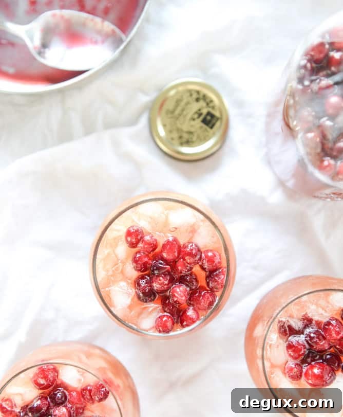 Sparkling Cranberry Cider Punch Recipe (Video Tutorial) 5 cider cranberry punch I howsweeteats.com