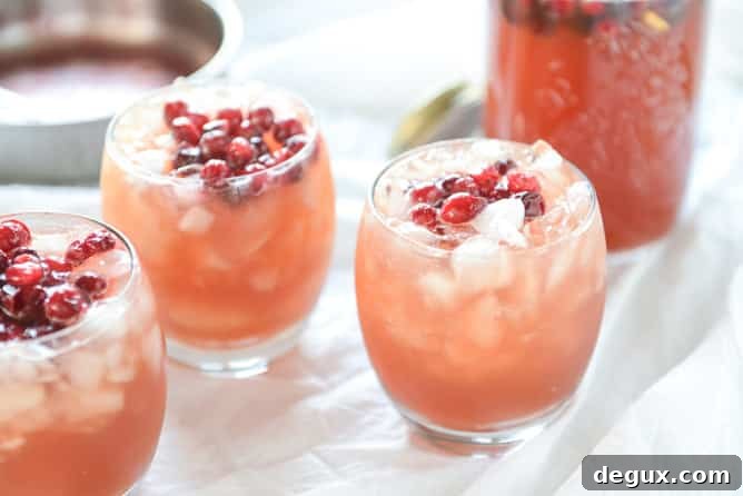 Sparkling Cranberry Cider Punch Recipe (Video Tutorial) 6 cider cranberry punch I howsweeteats.com