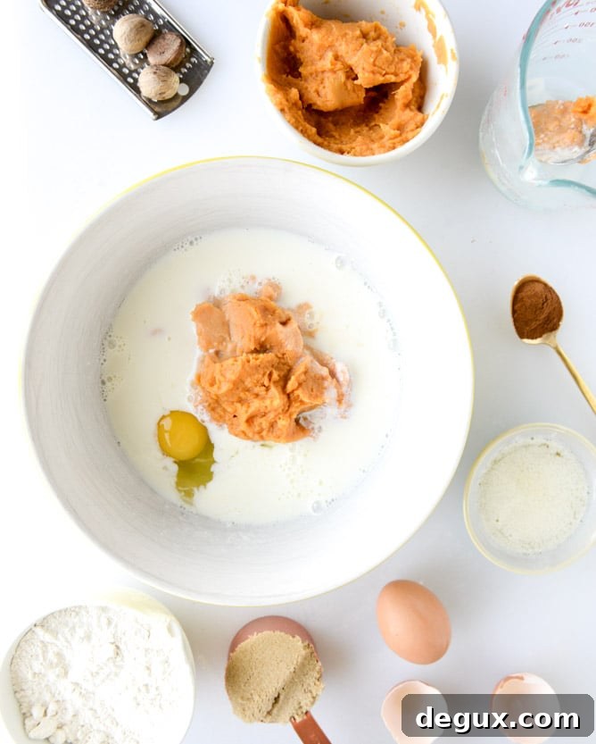 buttermilk sweet potato pancakes with coconut whipped cream I howsweeteats.com