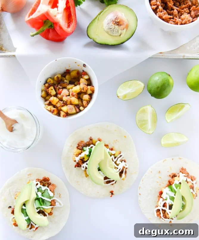 Chorizo and Fried Egg Breakfast Tacos Recipe 6 chorizo and fried egg breakfast tacos I howsweeteats.com