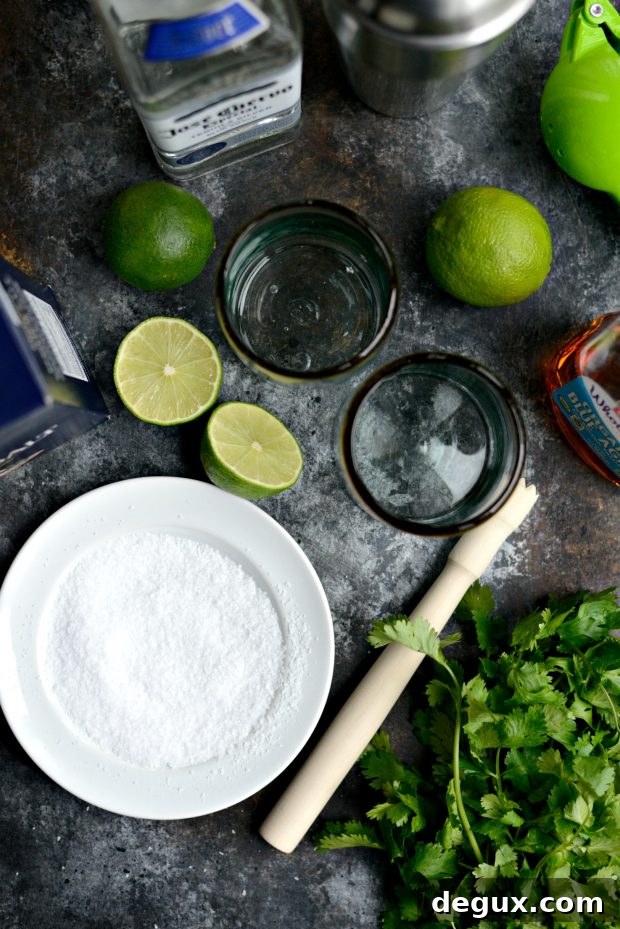Cilantro-Lime Margarita Recipe: Fresh Twist on a Classic 4 Cilantro Lime Margaritas l SimplyScratch.com (1)