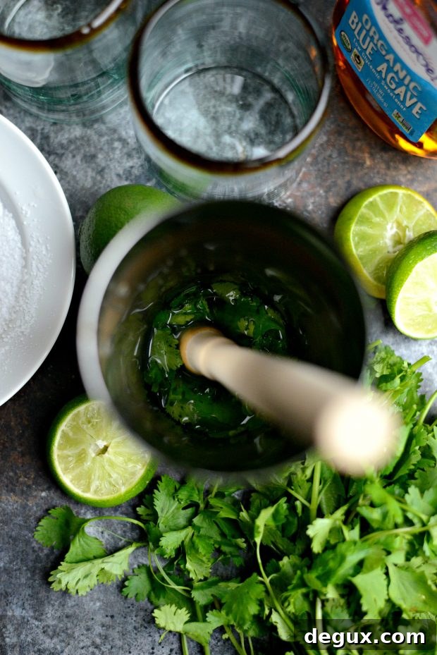 Cilantro-Lime Margarita Recipe: Fresh Twist on a Classic 7 Cilantro Lime Margaritas l SimplyScratch.com (4)