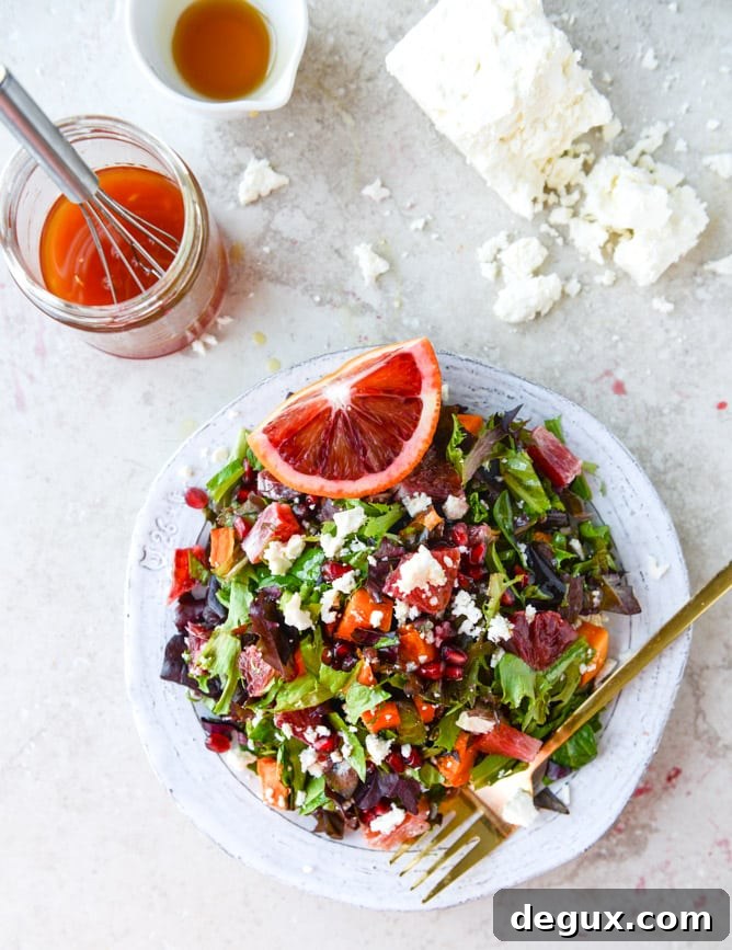 winter chopped salad I howsweeteats.com