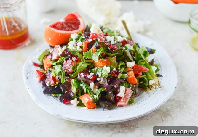 winter chopped salad I howsweeteats.com