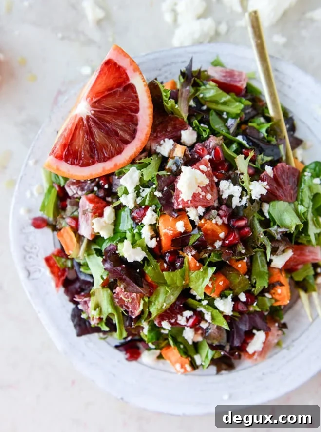 winter chopped salad I howsweeteats.com