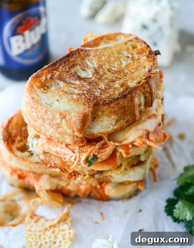 Buffalo Chicken Grilled Cheese with Beer Cheese Fondue 2 buffalo chicken beer cheese grilled cheese I howsweeteats.com