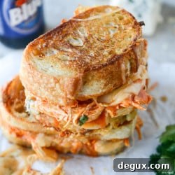 Buffalo Chicken Grilled Cheese with Beer Cheese Fondue 7 img 41297 6