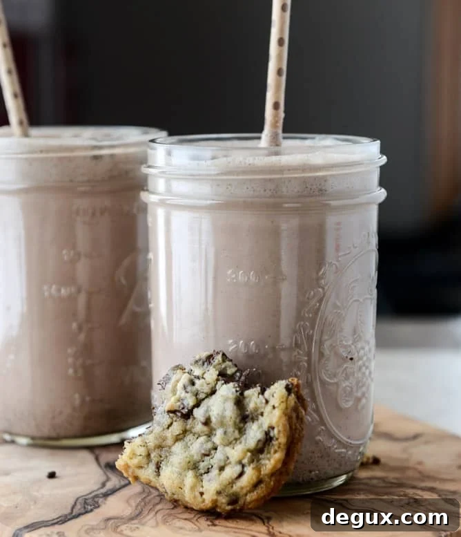 Nutella Oatmeal Cookie Milkshake Recipe 5 nutella oatmeal cookie shake I howsweeteats.com