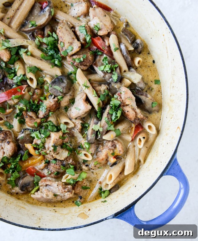 creamy cajun chicken pasta I howsweeteats.com