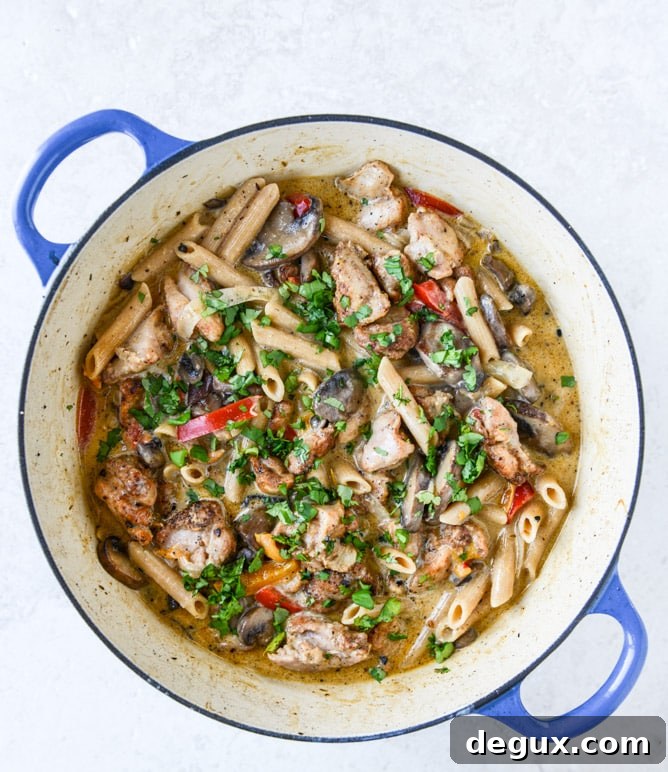 creamy cajun chicken pasta I howsweeteats.com