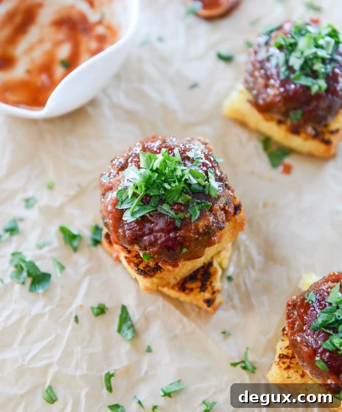 BBQ meatloaf and grilled fontina cornbread stacks I howsweeteats.com