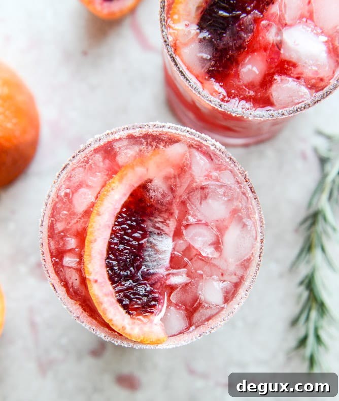 Spicy Vanilla Blood Orange Bourbon Smash Recipe 6 blood orange bourbon smash with spicy vanilla sugar I howsweeteats.com