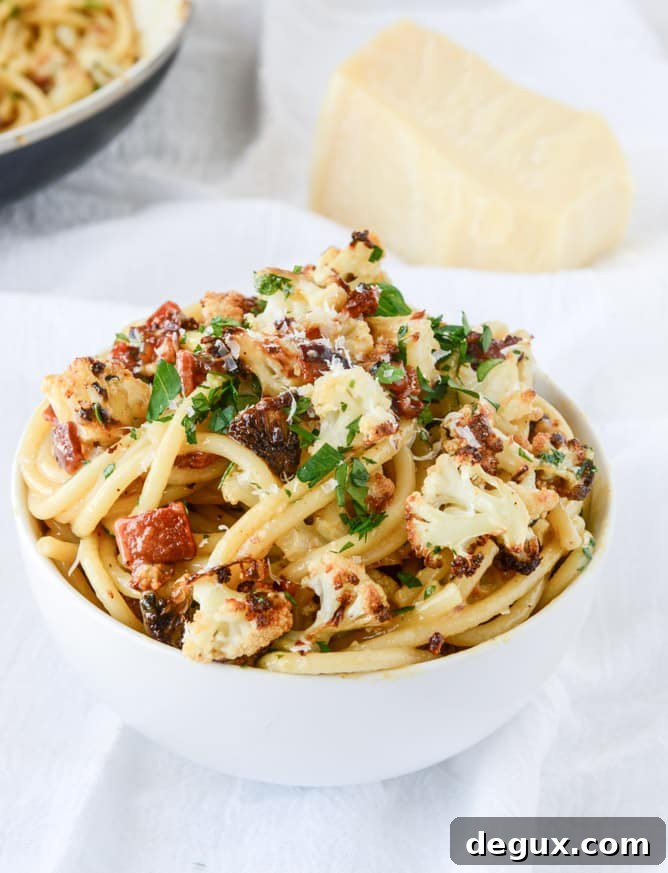 charred cauliflower carbonara I howsweeteats.com
