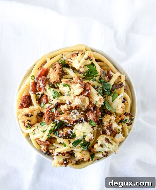 charred cauliflower carbonara I howsweeteats.com