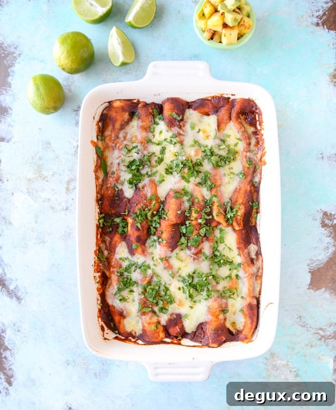 Roasted Pork Enchiladas with Caramelized Pineapple 5 roasted pork and caramelized pineapple enchiladas I howsweeteats.com