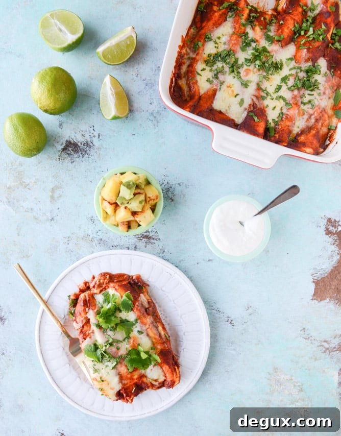 Roasted Pork Enchiladas with Caramelized Pineapple 6 roasted pork and caramelized pineapple enchiladas I howsweeteats.com
