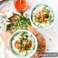 Crispy Buffalo Shrimp with Blue Cheese Grits Recipe 7 img 41740 6
