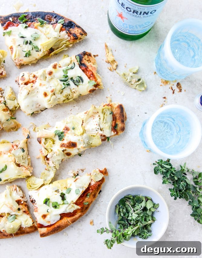 30-Minute Cheesy Artichoke Skillet Flatbread Recipe 7 30 Minute Cheesy Artichoke Skillet Flatbread I howsweeteats.com