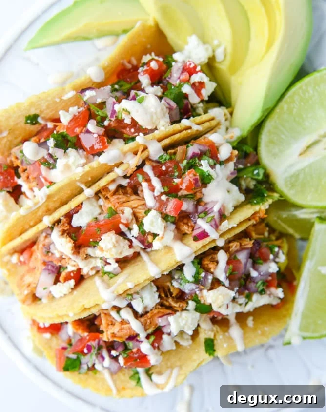 easy weeknight chicken tacos I howsweeteats.com