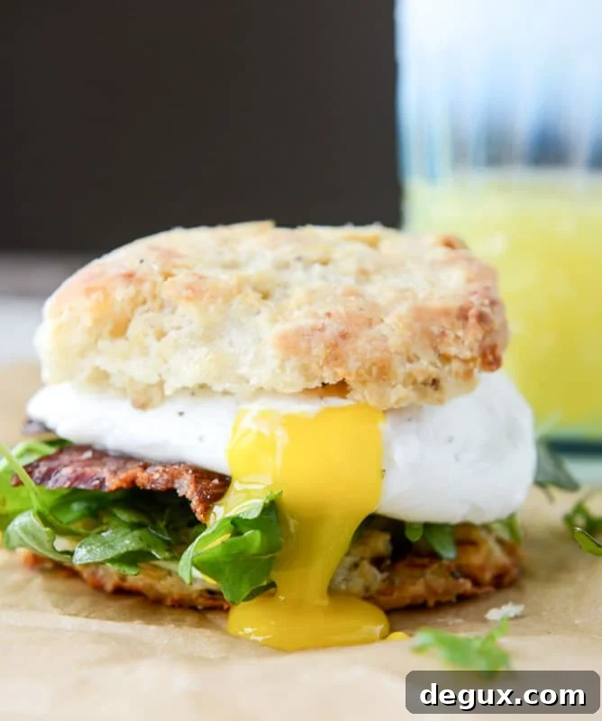 Jalapeño Bacon Havarti Breakfast Biscuits with Peppery Arugula 9 havarti breakfast biscuits with jalapeno, bacon and arugula I howsweeteats.com