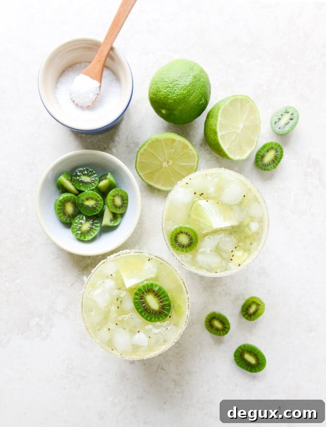 kiwi margaritas I howsweeteats.com