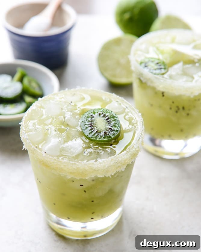 kiwi margaritas I howsweeteats.com