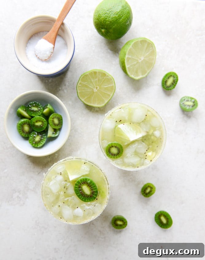 kiwi margaritas I howsweeteats.com