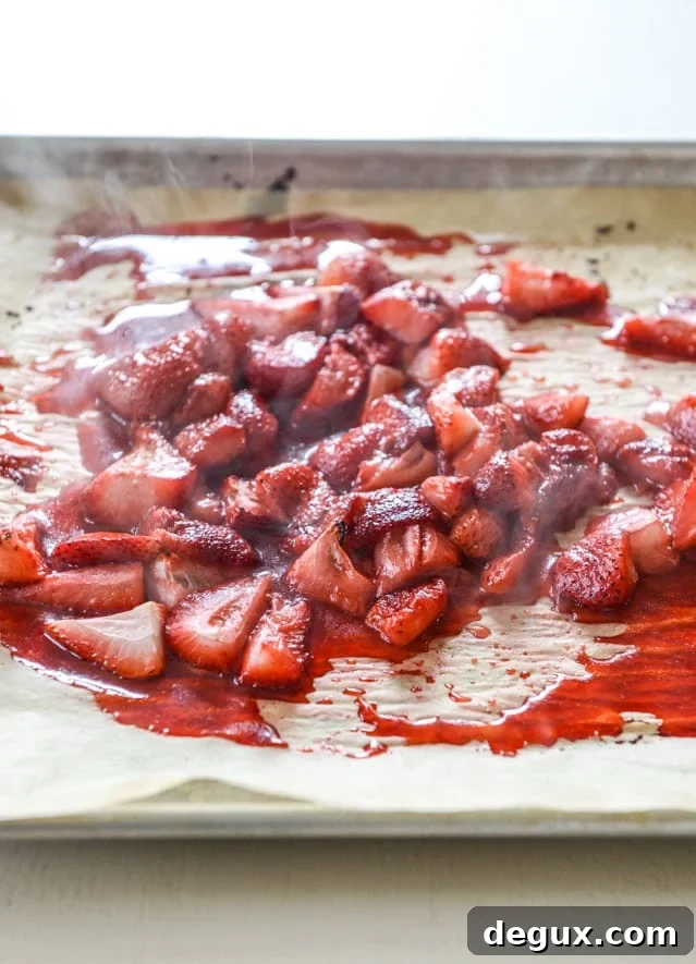 roasted strawberry milkshakes with chocolate pistachio brittle I howsweeteats.com