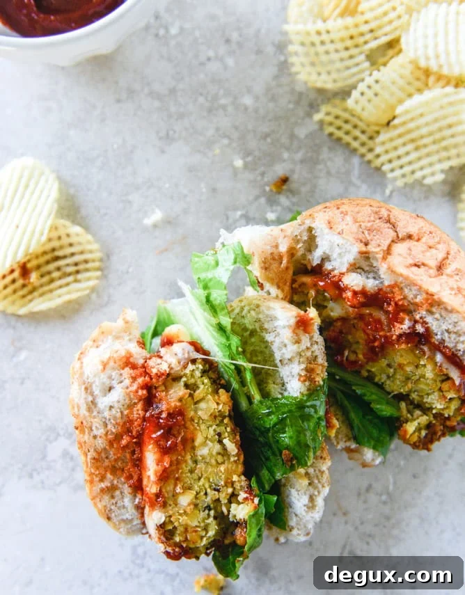 cheesy crunchy crispy chickpea burgers I howsweeteats.com