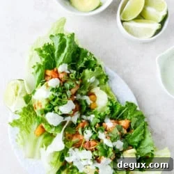 BBQ Chicken & Pineapple Lettuce Wraps with Cilantro Yogurt Drizzle 7 img 42251 6