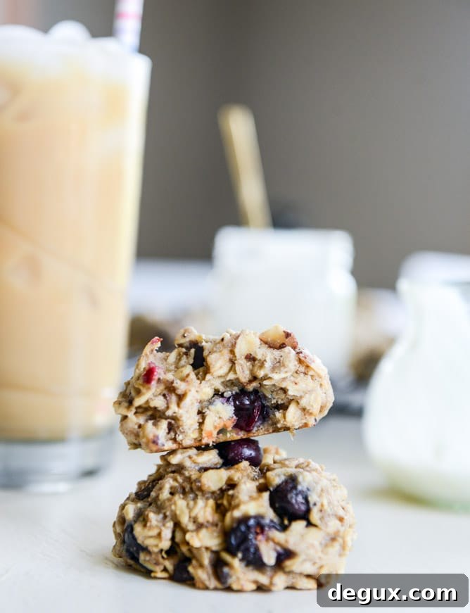 blueberry breakfast cookies I howsweeteats.com