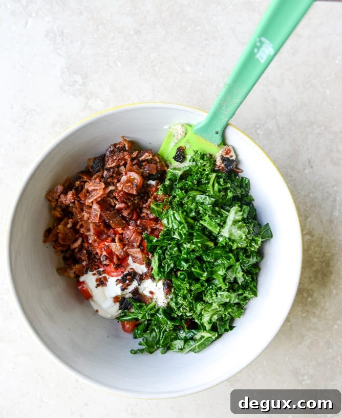 grilled kale BLT dip I howsweeteats.com