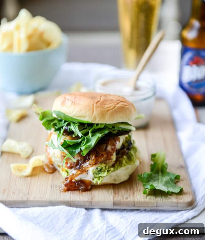 goat cheese guac burgers I howsweeteats.com