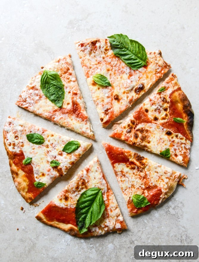 thin crust pizza I howsweeteats.com