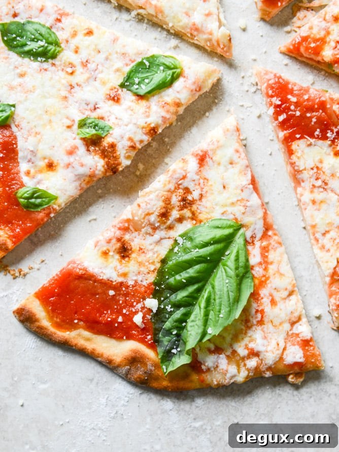 thin crust pizza I howsweeteats.com