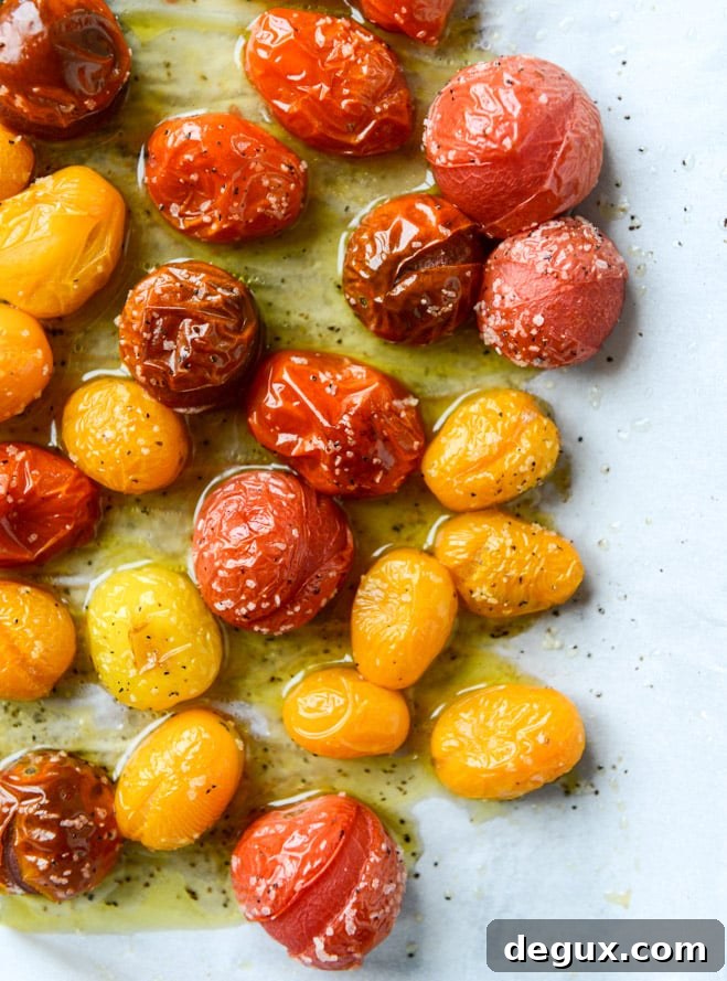 roasted garlic butter bucatini with burst tomatoes I howsweeteats.com